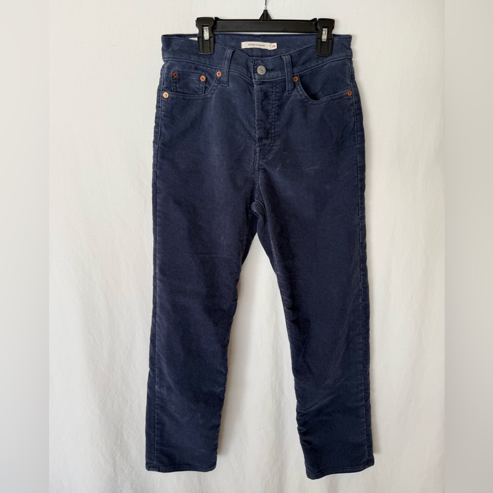 Levi's Blue Corduroy Pants Wedgie Straight mens 26